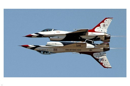 USAF Thunderbirds F16 Fighting Falcons 20x30 Elite Precision Flying Poster