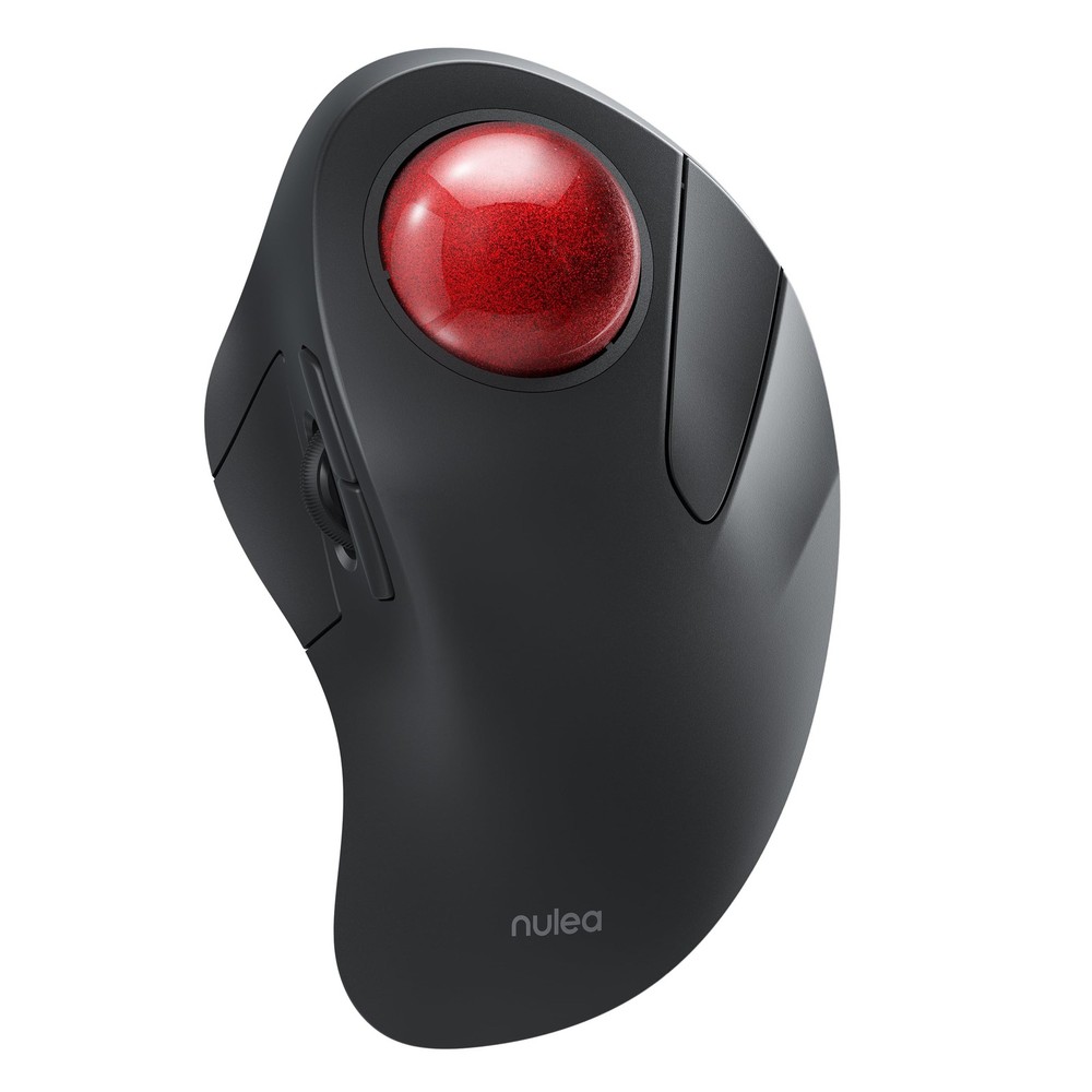 Wireless Rechargeable Bluetooth Ergonomic Rollerball Trackball Mouse