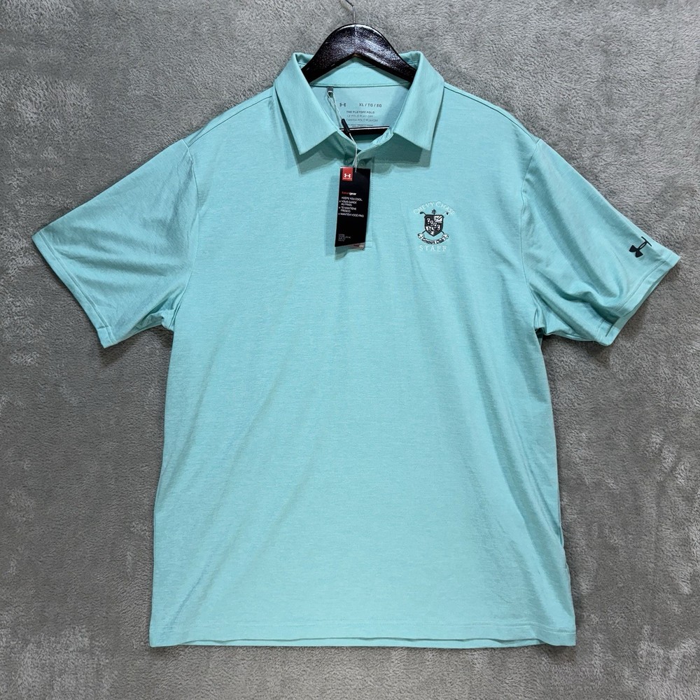 Under Armour Golf Polo Men’s XL Mint The Playoff Polo Embroidered NWT