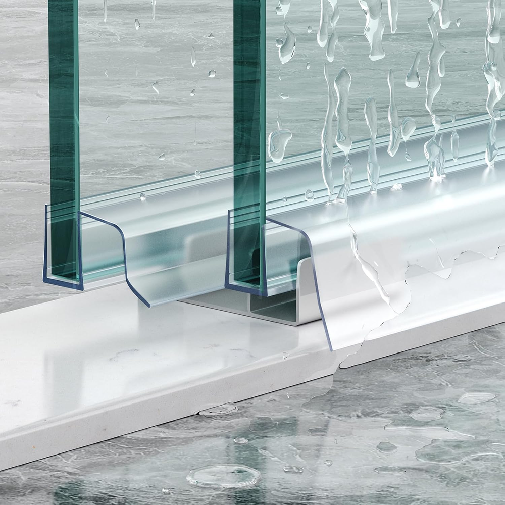 Sliding Shower Door Bottom Seal, 2 PCS 3/8