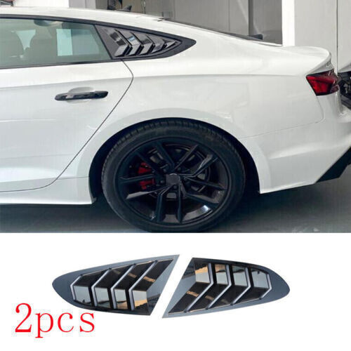 Carbon Fiber Side Window Louver Cover for Audi A5 2017-2022 ABS Trim