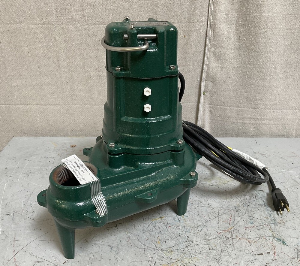 ZOELLER E267 Sewage Ejector Pump 1/2HP 220V AC No Switch Included 85 gpm @ 10 Ft