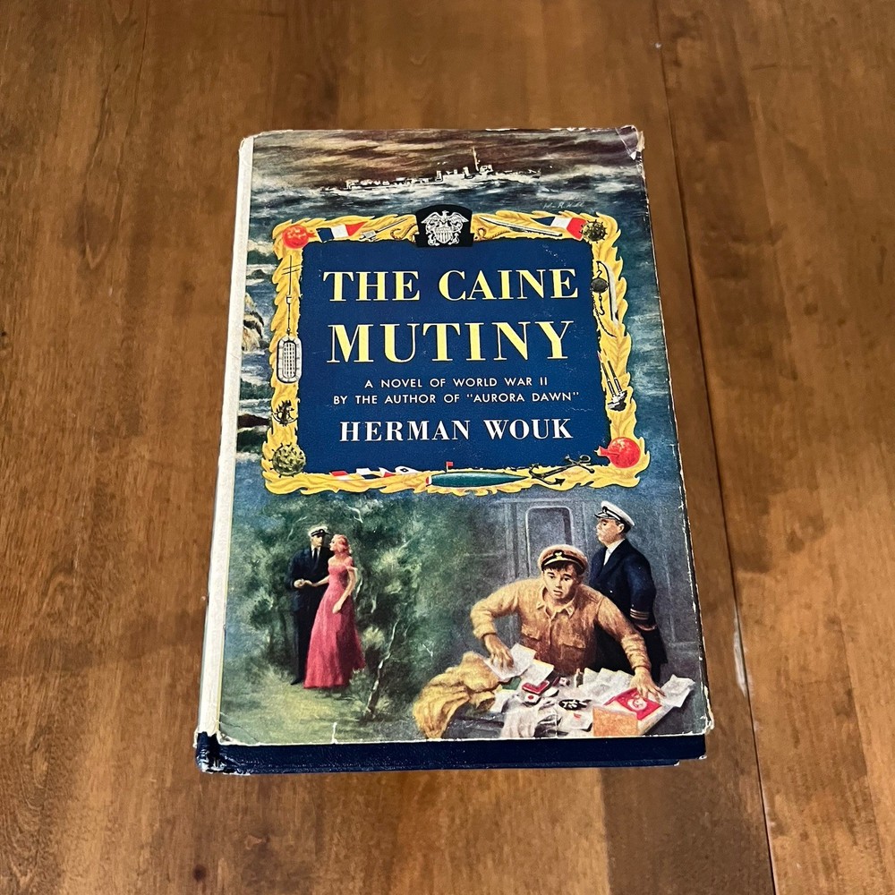The Caine Mutiny Herman Wouk 1951 First Edition Hard Cover Doubleday Decor Stage