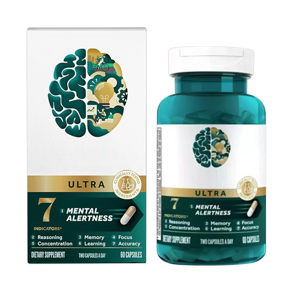 Ultra Brain Health Mental Alertness Memory Focus (60 Caps)