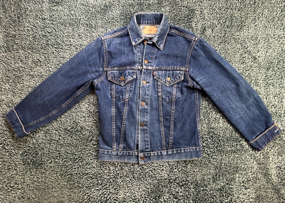 VTG 1970/80 Levi’s BIG E 70505-0217 Denim Trucker Jacket Type III USA Made 36/38