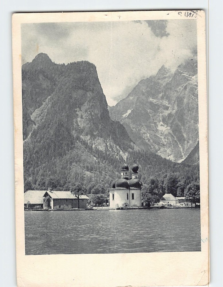 Postcard Pilgrimage Church of St. Bartholomew Schönau am Königssee Germany