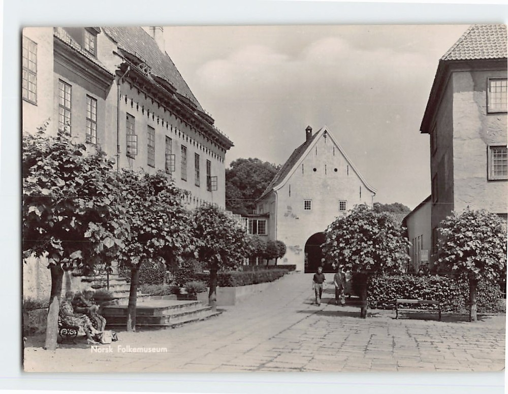 Postcard Norsk Folkemuseum Oslo Norway
