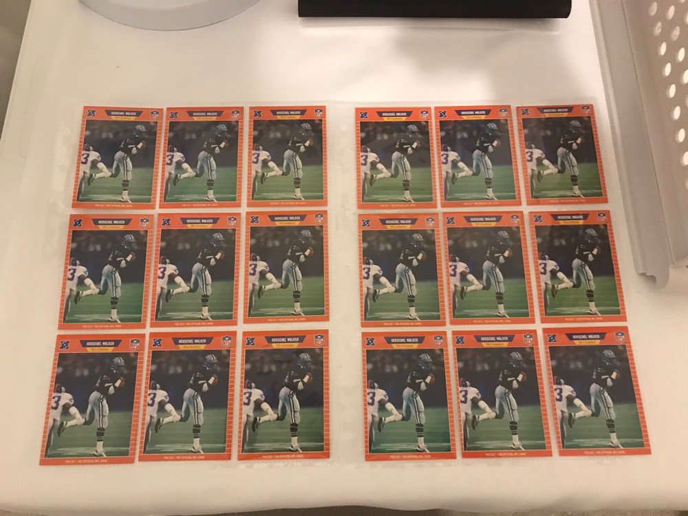 1989 Pro Set Herschel Walker #96 Lot Of 18 Cowboys Vikings