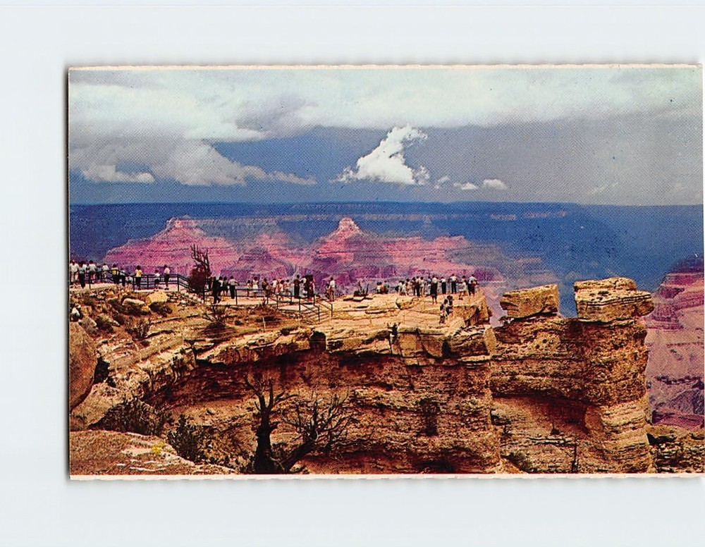 Postcard Mather Point Lookout Area Grand Canyon National Park Arizona