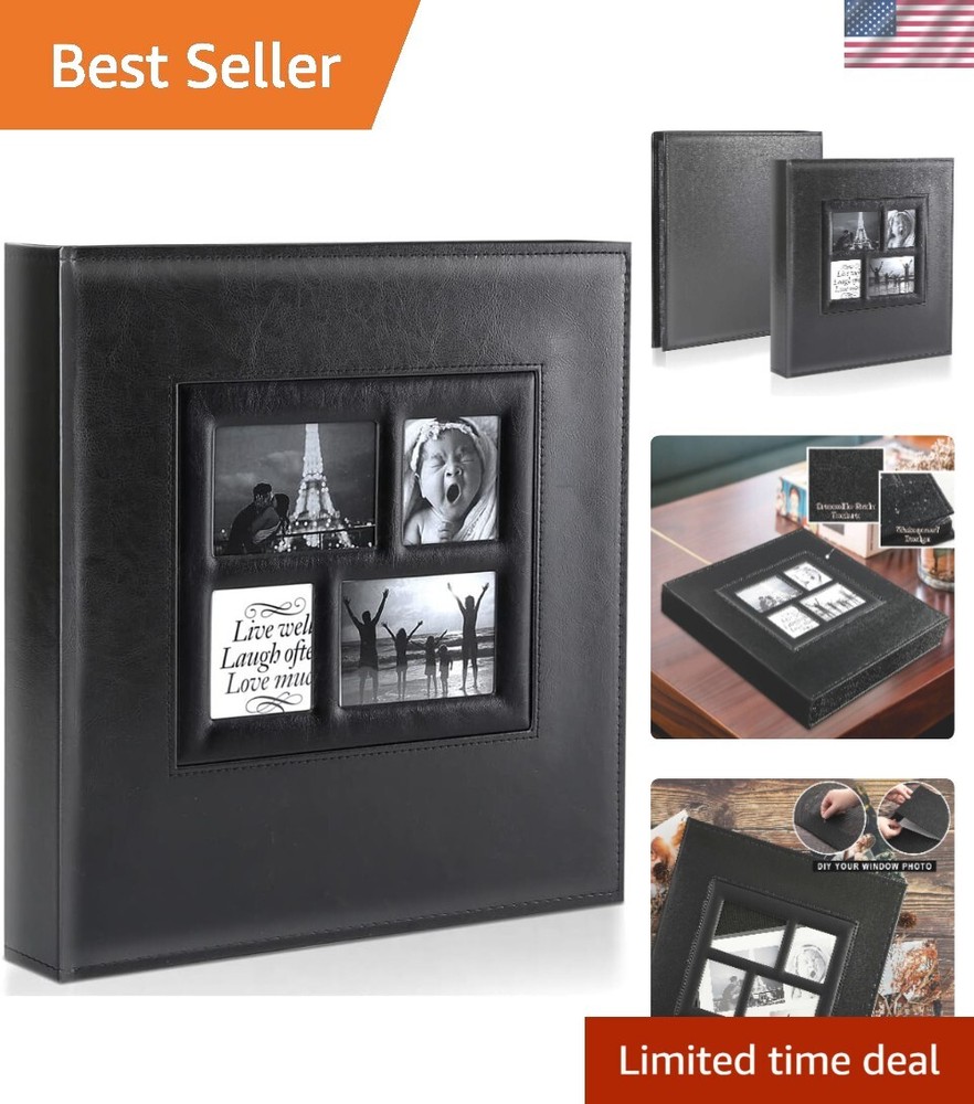 Large Capacity 600 Pocket 4x6 Photo Album - Acid-Free & Dustproof Protection-image