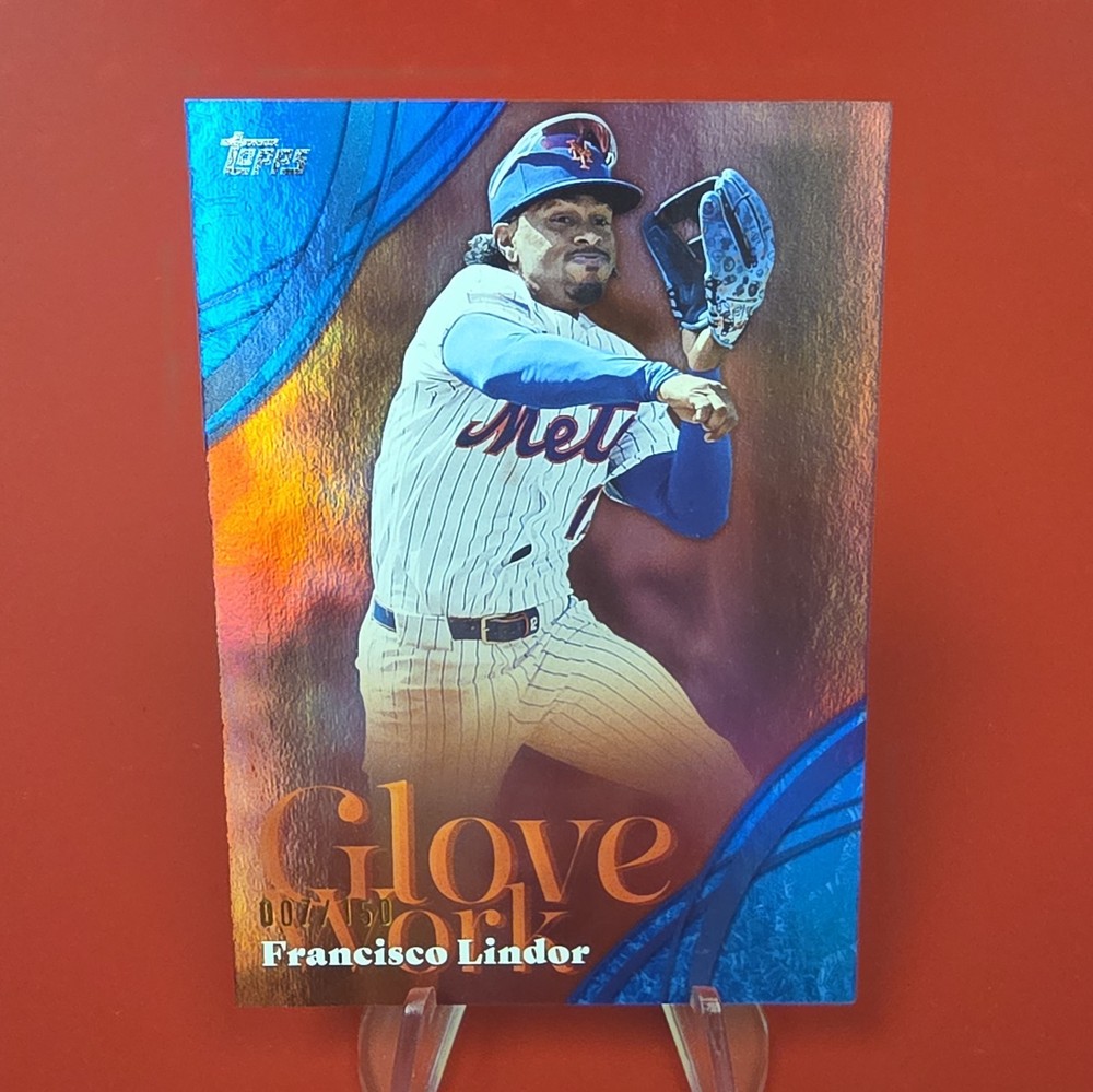 2026 Topps Series 2 Baseball Glove Work GW-21 Francisco Lindor /150 Color Match