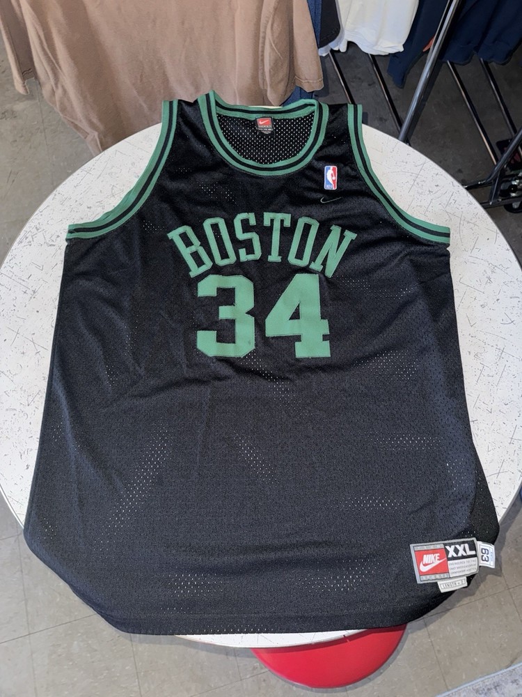 Vintage Team Nike Boston Celtics Paul Pierce Black 2xl Jersey Great Shape