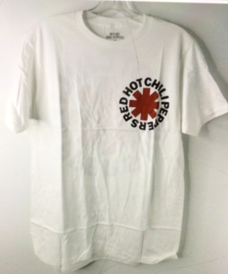 NWOT RED HOT CHILI PEPPERS WHITE T-SHIRT SIZE L