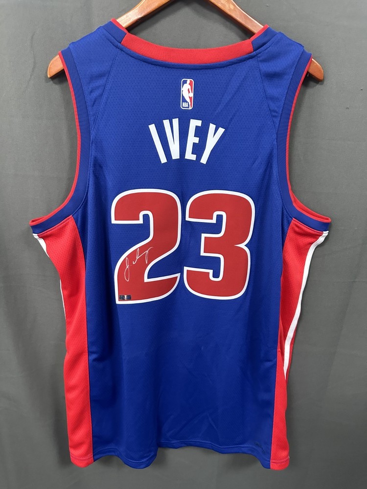 Jaden Ivey Signed Blue Nike Detroit Pistons Jersey AUTO Panini COA Sz 52PROBSTEIN is actively accepting consignments !!