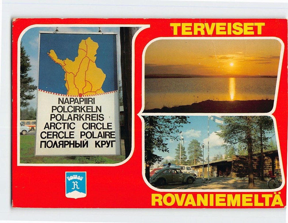 Postcard Terveiset Rovaniemi Finland