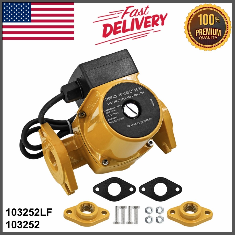 NEW For Bell & Gossett 103252 Model Nbf-22 Lead-Free Wet Rotor Circulator Pump