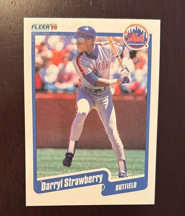 1990 Fleer #217 Darryl Strawberry