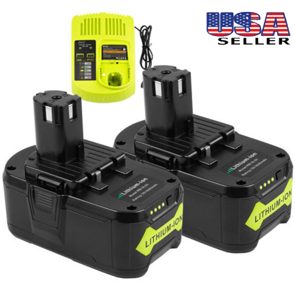 8.0Ah 18Volt For RYOBI P108 18V For One Plus High Capacity Lithium Ion Battery