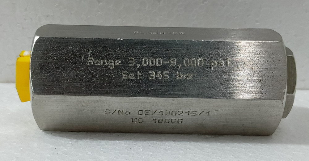 Bis Valve Rl25N-9K Pressure Relief Valve Range 3000-9000 Psi, 1/4