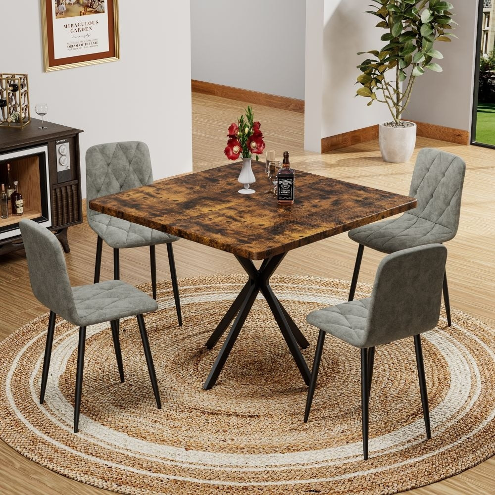 4 Modern Kitchen Dining Chairs – Comfortable & Stylish Set