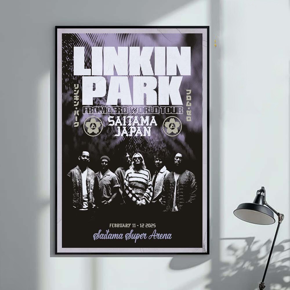 Linkin Park From Zero World Tour 2025 Saitama Japan Event Poster