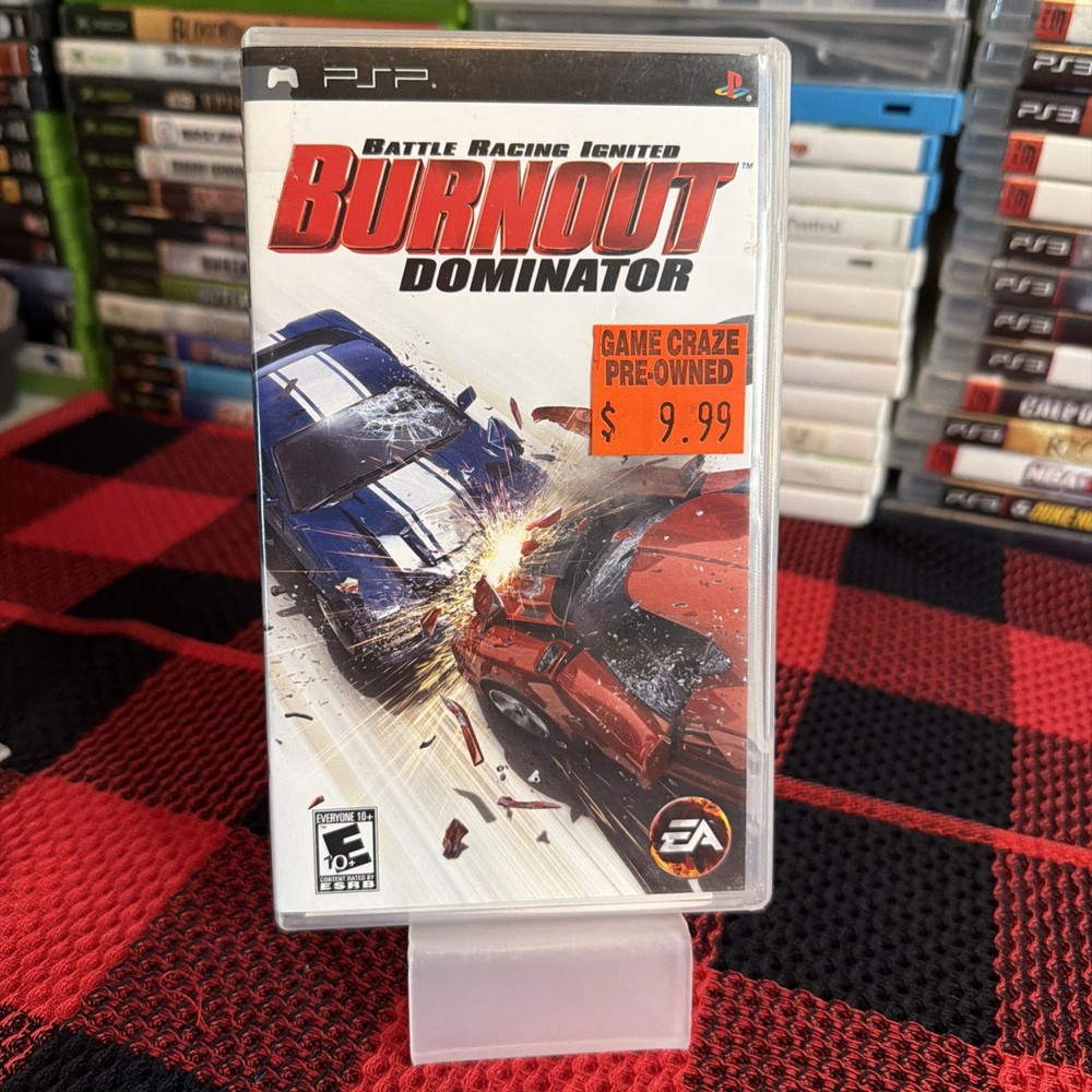 Burnout Dominator - PlayStation Portable (Psp) Tested Includes Manual!