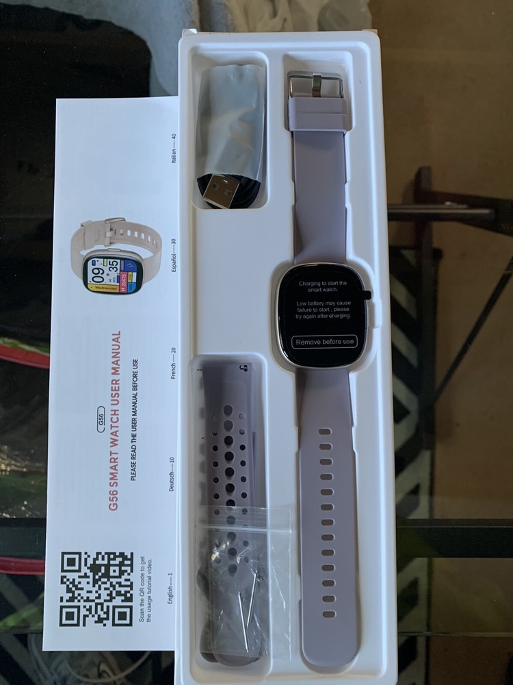 Smartwatch G56 with 3 Interchangeable Bands for Style & Function