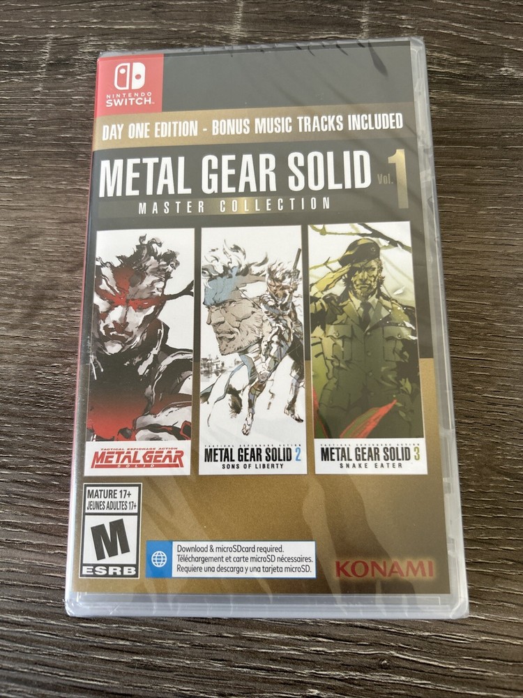 Metal Gear Solid Master Collection Vol 1 Switch Day One Edition Brand New