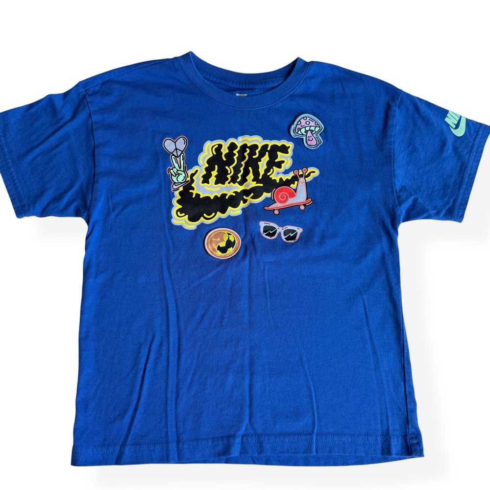Nike Youth Blue Graphic T-Shirt 7