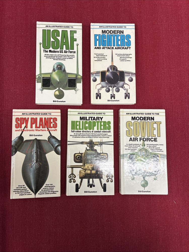 An Illustrated Guide To: Usaf Modern Fighters Spy Planes & More Lot Of 5