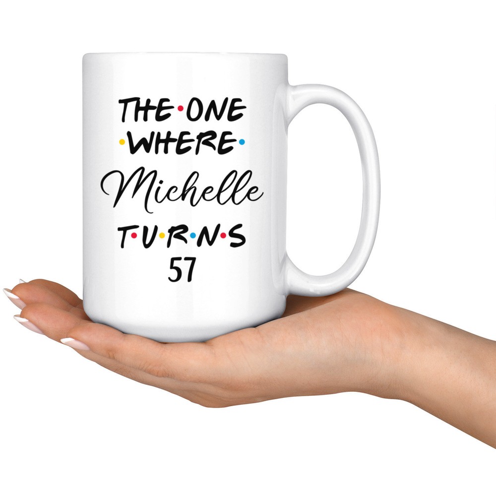 Personalized 57th Birthday Mug Happy 57th Birthday Party 57th Birthday Gift For