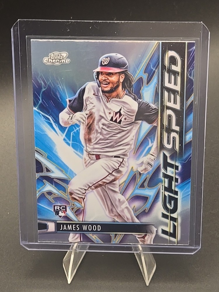 2025 Topps Cosmic Chrome - Lightspeed James Wood #LS-5 (RC) Nationals