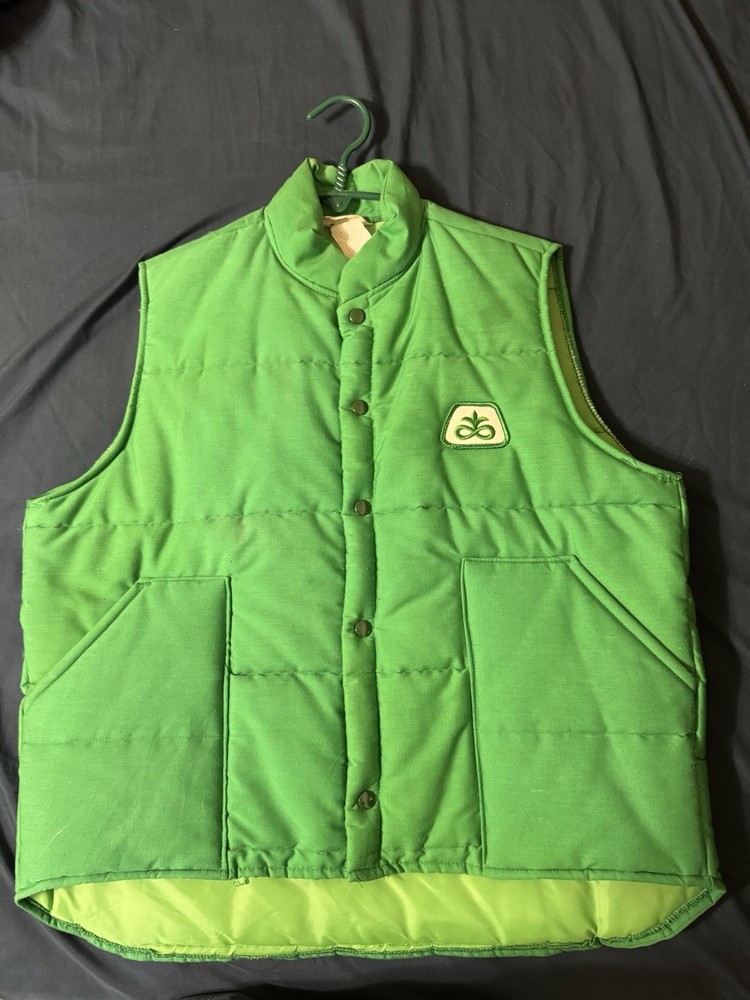 Vintage Pioneer Seed Men's Large Denim Vest