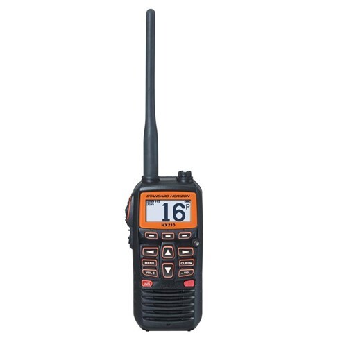 Standard Horizon Vhf-Hh, 6 Watt, Floats, Opt. Spkr/Mic HX210