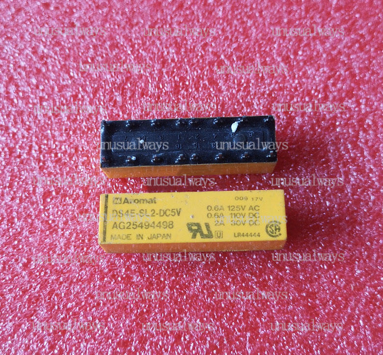 1piece NEW Panasonic DS4E-SL2-DC5V Signal Relay 1A 4PDT 2 COIL LATCHING