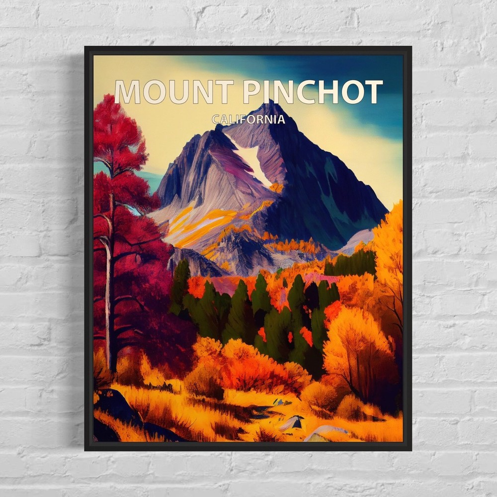 Mount Pinchot California Art Print Mount Pinchot Wall Art Painting Mount