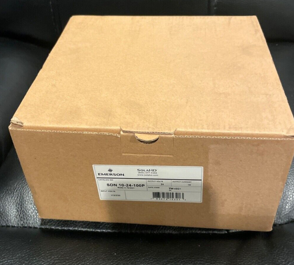 Emerson Sola Sdn 10-24-100P Power Supply Input 115/230 Vac Output 24Vdc 10A New