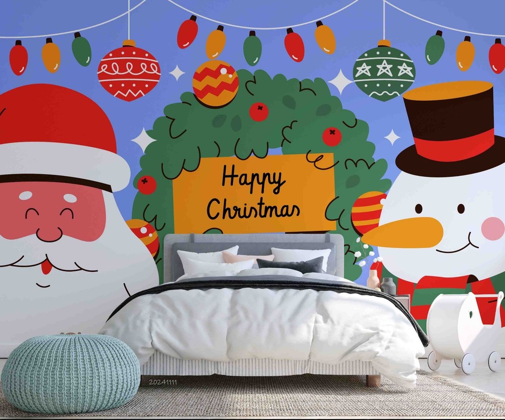 3D Christmas Illustration Wall Murals Wallpaper Murals Wall Sticker 45