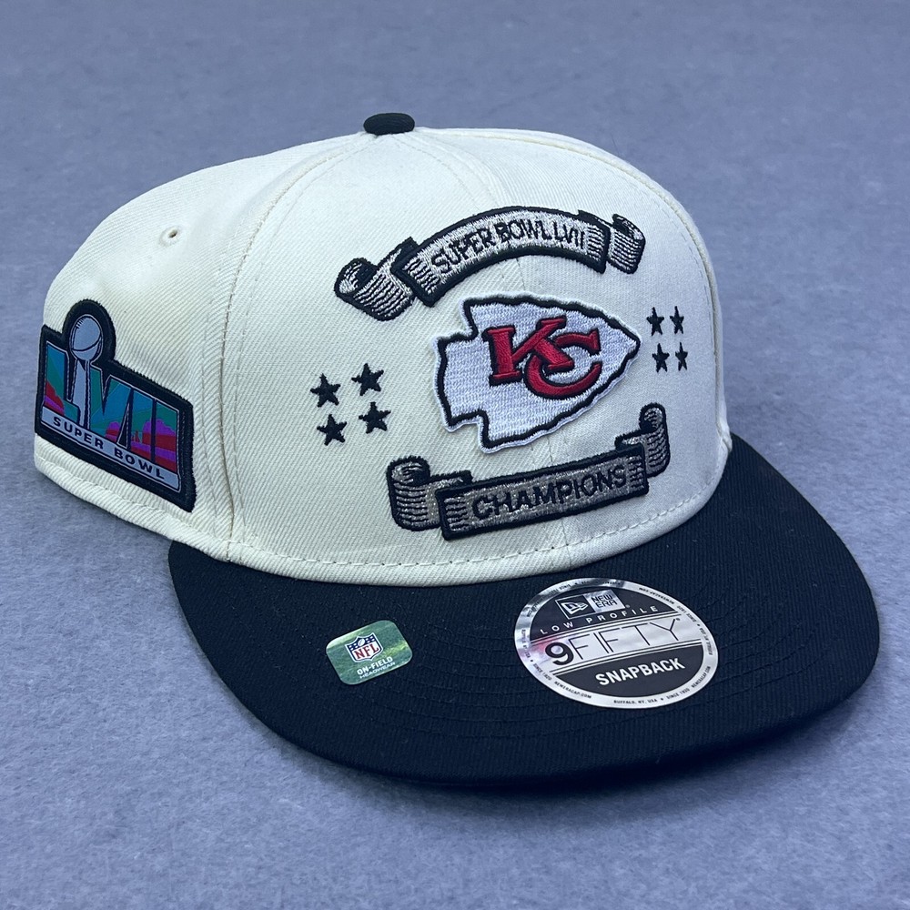 New Era Kansas City Chiefs Ivory Patch Super Bowl LVII Champions 9FIFTY Snapback Hat
