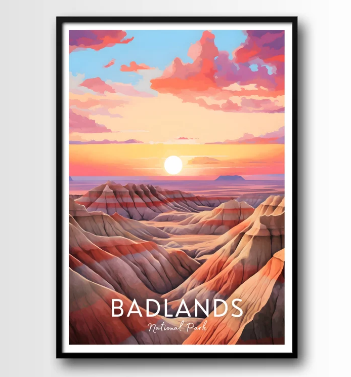 Badlands National Park Poster