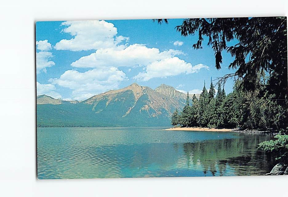 Postcard Lake McDonald Glacier National Park Montana USA North America