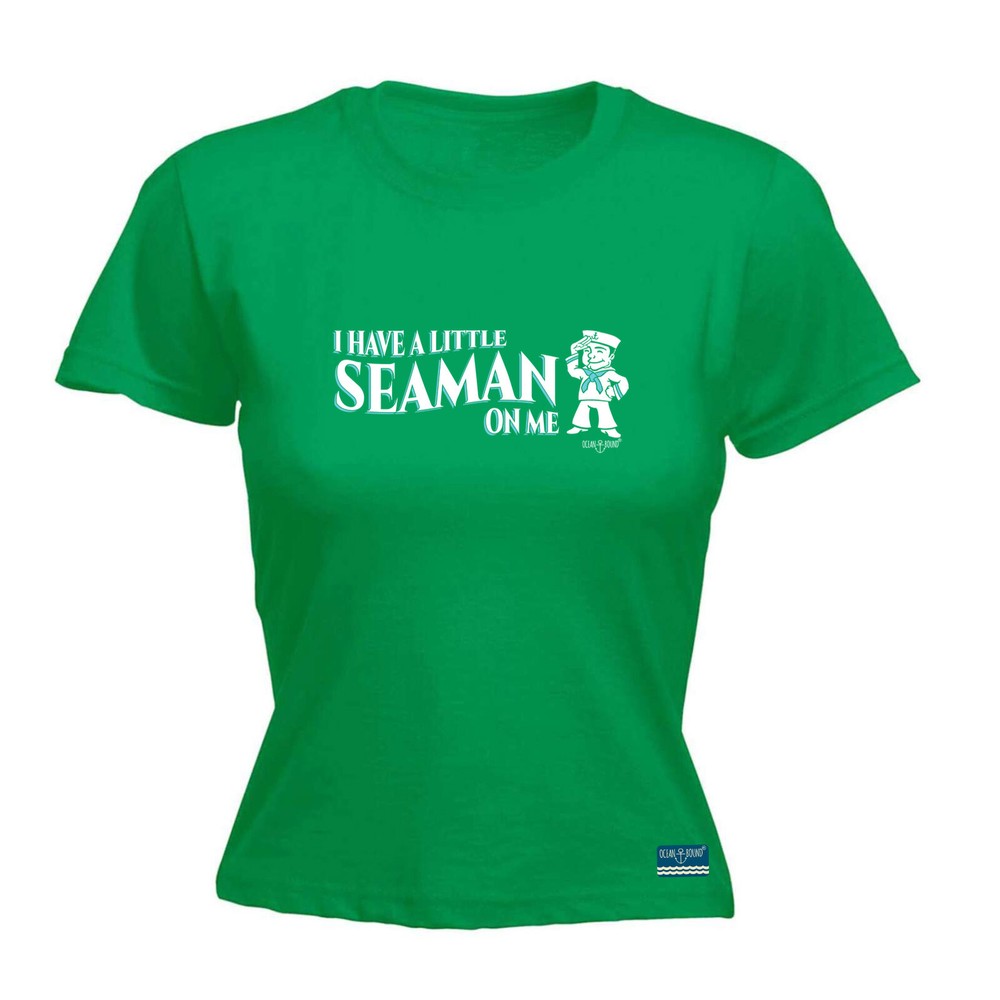 Sailing Ob I Have A Little Seaman On M - Womens T Shirt Funny T-Shirt Novelty