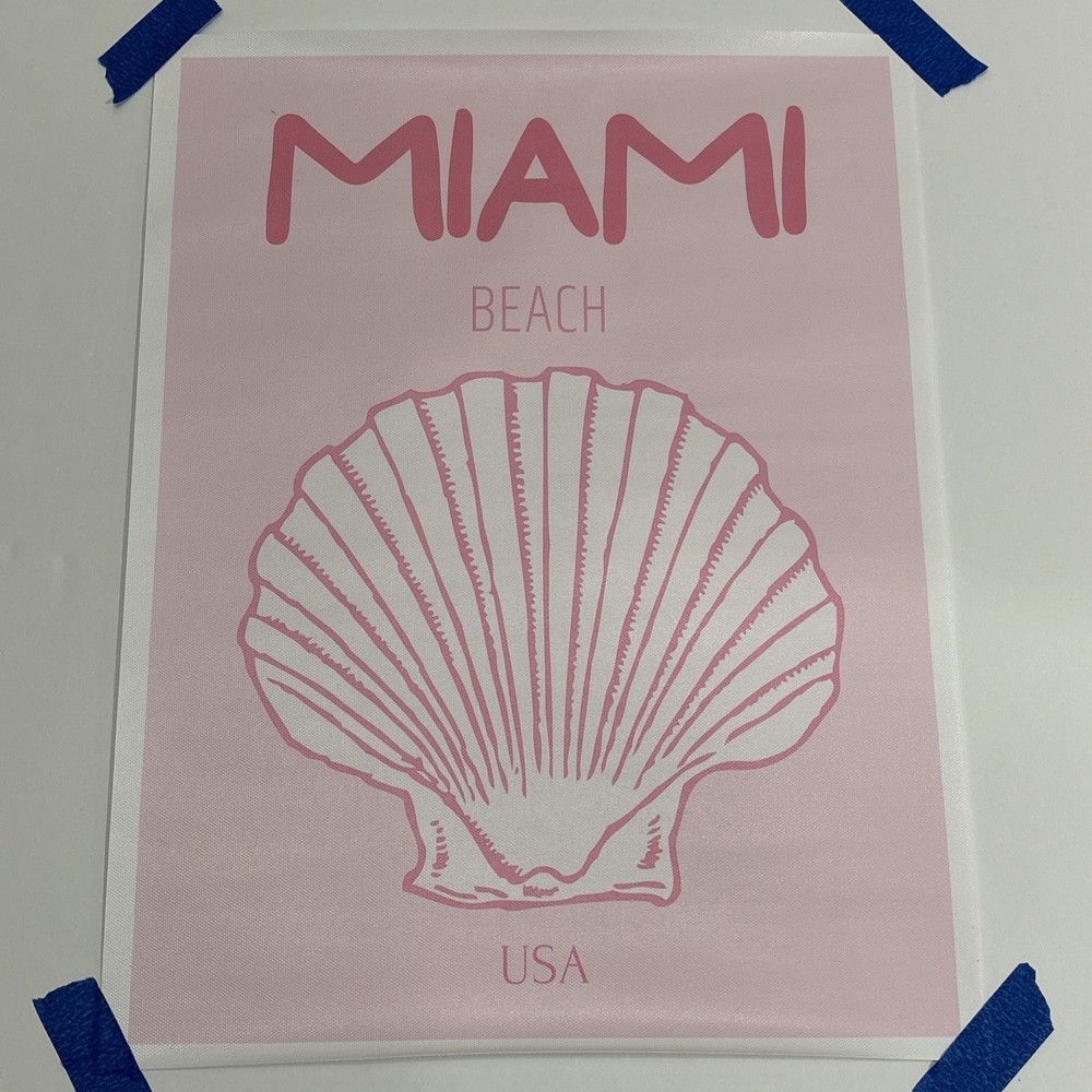 Miami Beach Florida USA ✅ Canvas Poster Print Wall Art Decor ✅ 12x16” ✅ Unframed