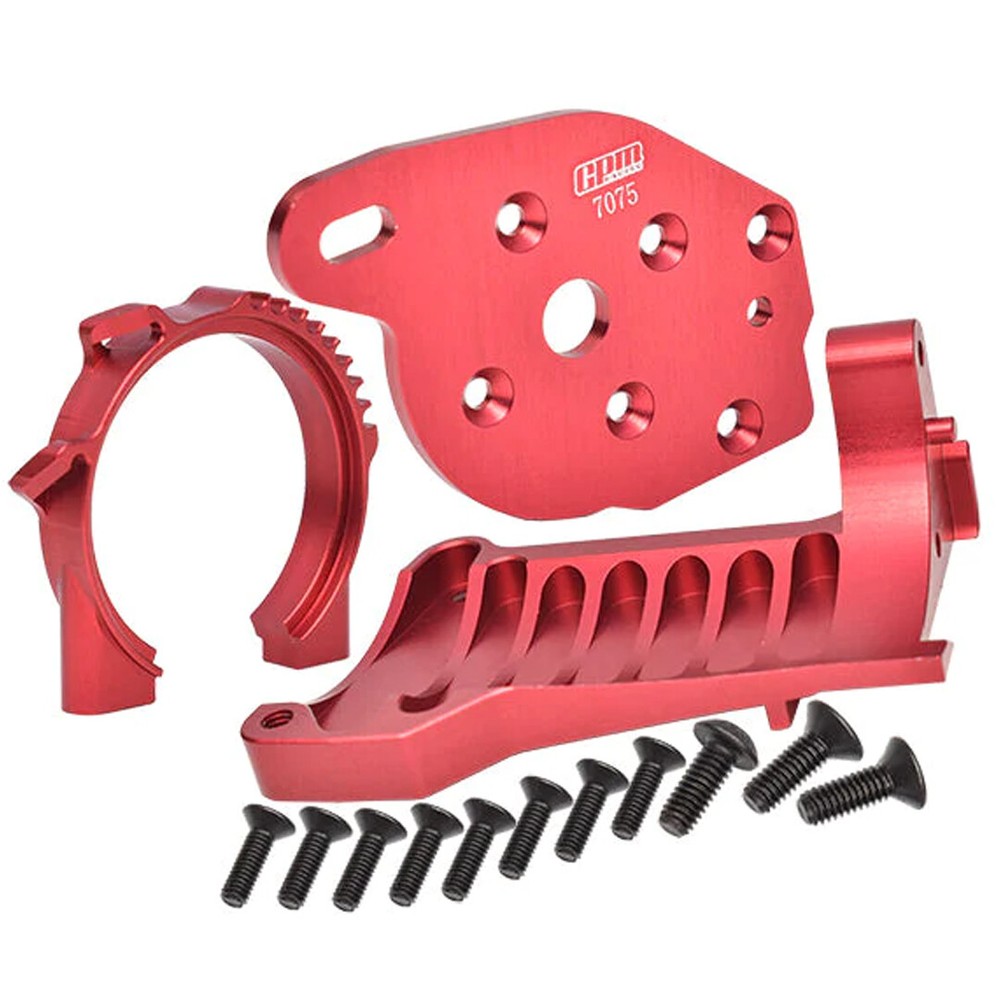 NEW GPM Racing Aluminum Motor Mounts Red for Traxxas 1/10 Maxx