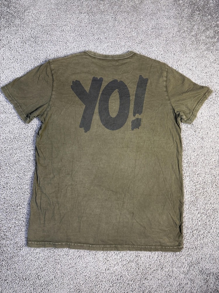 American Eagle X MTV Shirt Mens L Green YO! MTV Raps Graphic Hip Hop Crew Neck