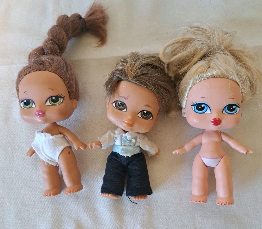 Vintage Bratz Babies Dolls Lot of 3 Collectible Toys