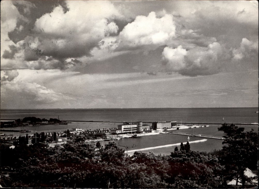 RPPC View From Kamienna Gory Gdynia Poland vintage postcard w895