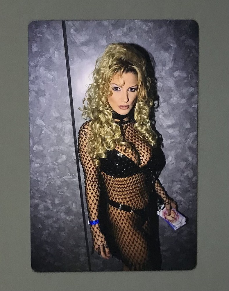 35mm Color Slide - Busty Brittany Andrews Original Pinup Adult Star