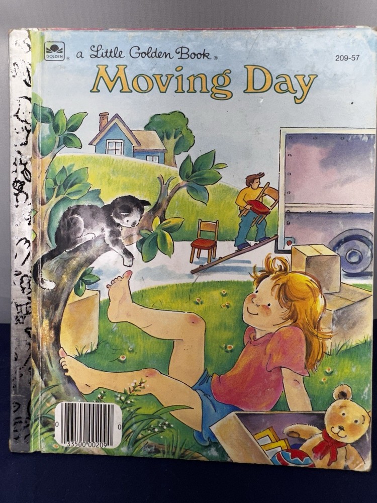 Vintage 1984 - Moving Day, A Little Golden Book (Hardcover), GOOD