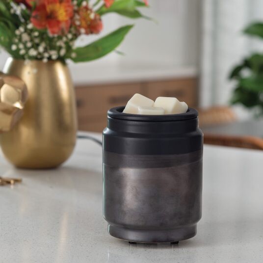 Black Flip Top Wax Warmer for Aromatic Melting